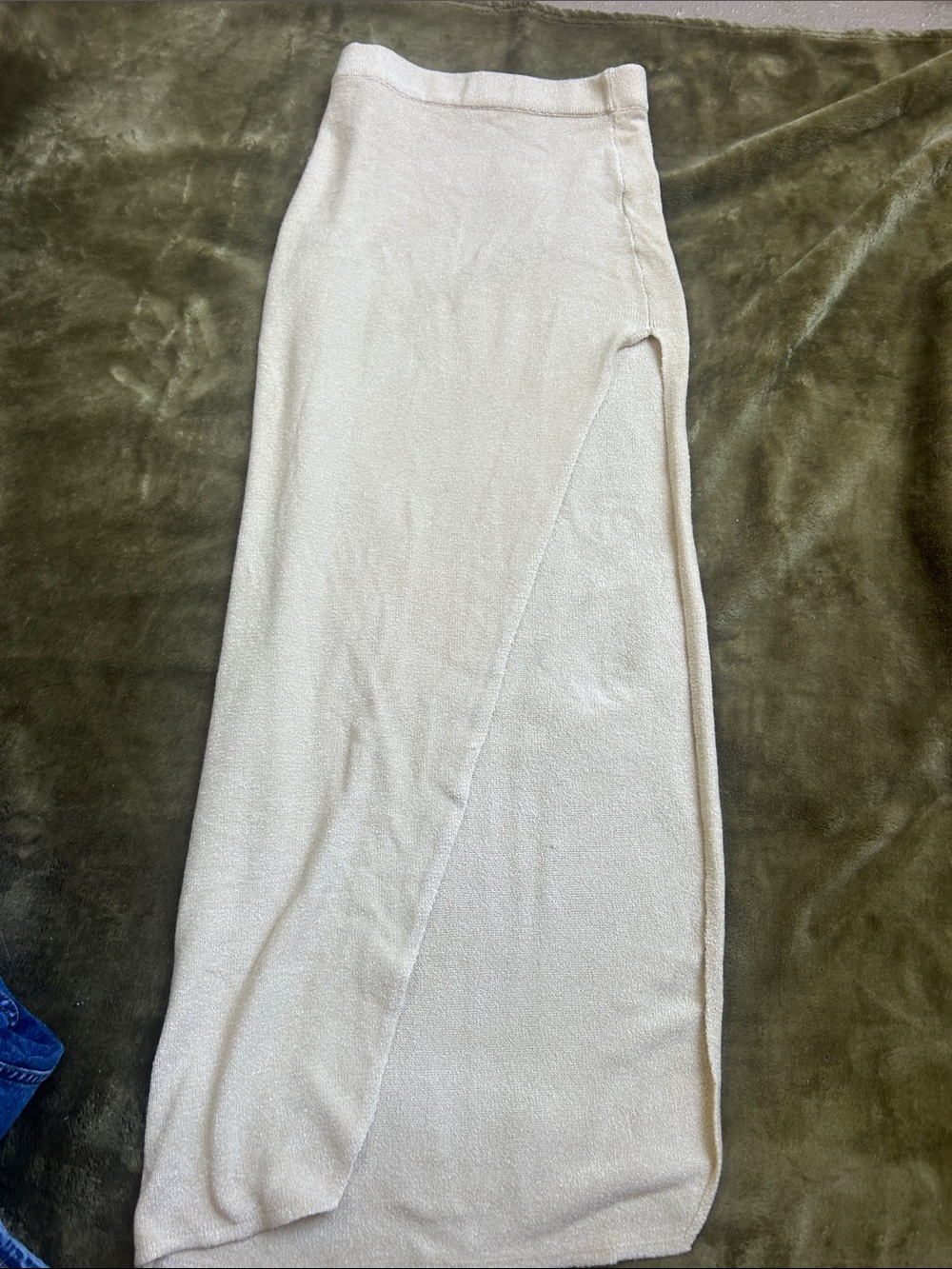 Flook the Label Knit Asymmetric Maxi Skirt